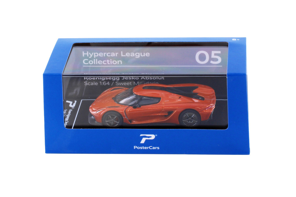 Koenigsegg Jesko Absolute, Orange - Kinsmart H05 - 1/64 Scale