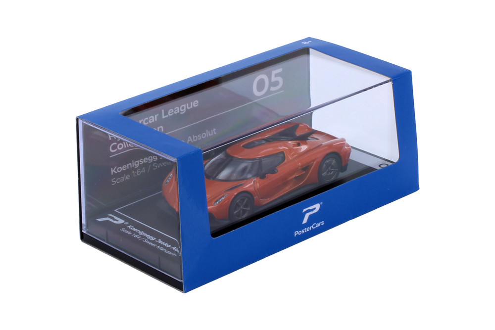 Koenigsegg Jesko Absolute, Orange - Kinsmart H05 - 1/64 Scale