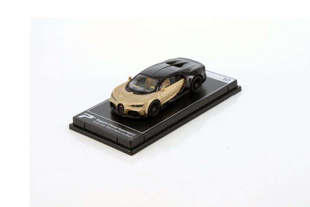 Bugatti Chiron Supersport, Gold - Kinsmart H10 - 1/64 Scale Diecast Model Toy Car