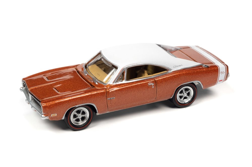 ジョニーライトニング　1969 ダッジ・チャージャー R/T 1969 Dodge Charger R/T, Copper - Johnny Lightning JLMC030/48B - 1