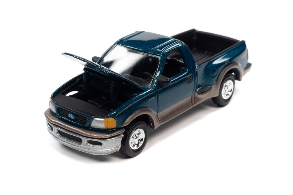 1997 Ford F-150 Pickup Truck, Blue - RC2 RCSP022/24 - 1/64 Scale Diecast Model Toy Car