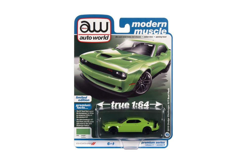 ホットウィール DODGE CHALLENGER R/T SCAT PACK DODGE Challenger R/T Scat Pack - 2019 - Tor red - Auto World
