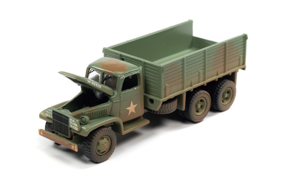 GMC WWII CCKW 2.5 Ton 6x6 Truck, Green - Johnny Lightning