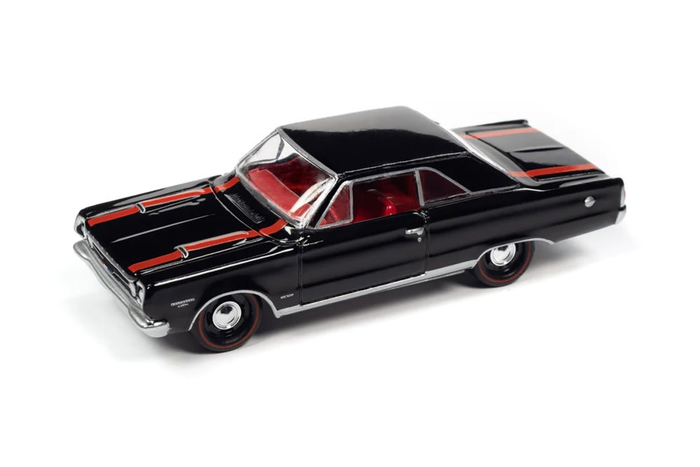 1967 Plymouth GTX , Black - Johnny Lightning JLMC030/48B - 1/64