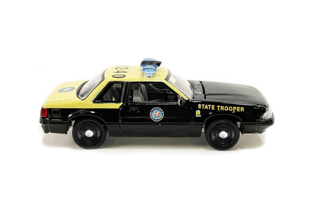 1991 Ford Mustang SSP - Florida Highway Patrol, Black - Greenlight GL51494 - 1/64 Scale Diecast Car