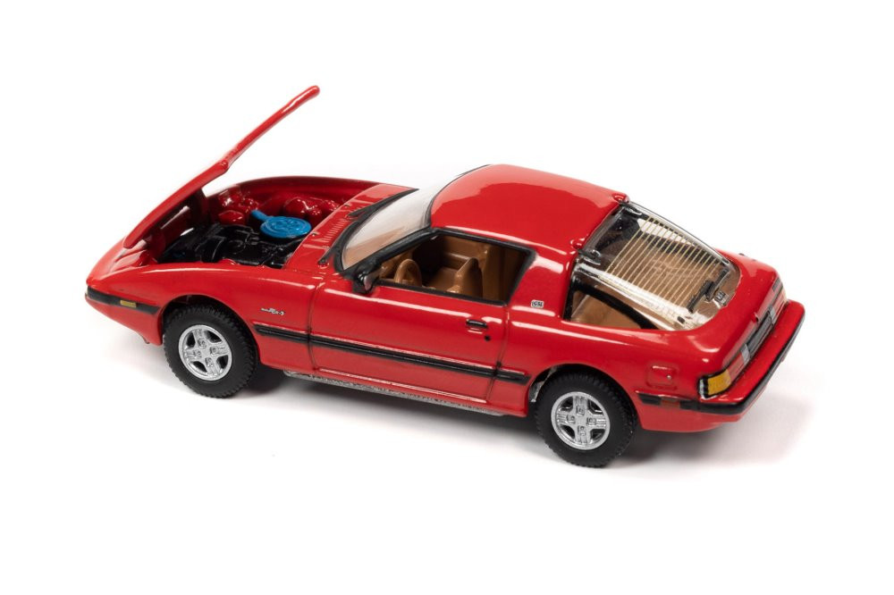 1982 Mazda RX-7, Red - Johnny Lightning JLSP244/24B - 1/64 Scale
