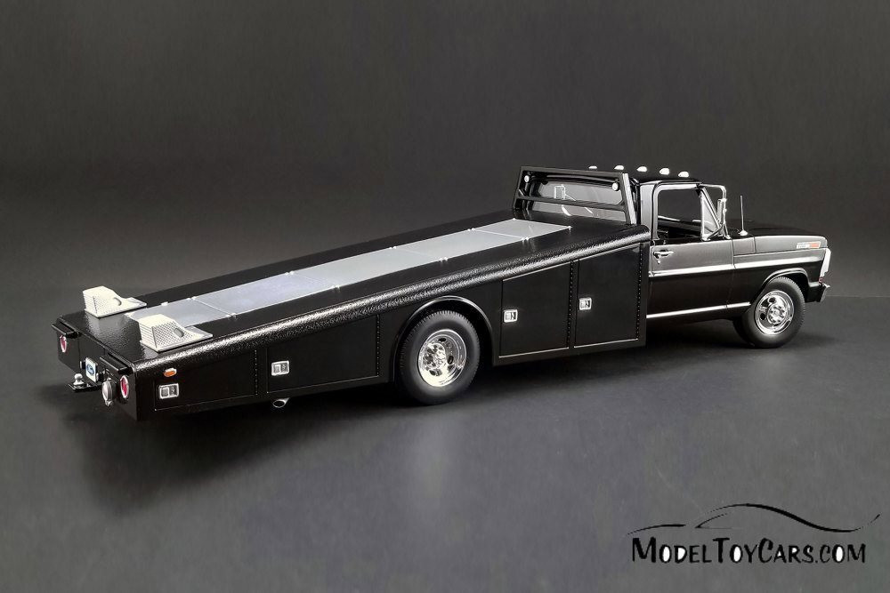 1970 Ford F-350 Ramp Truck, Black - Acme 1801400 - 1/18 Scale