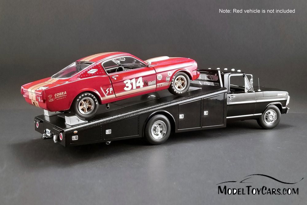 1970 Ford F-350 Ramp Truck, Black - Acme 1801400 - 1/18 Scale