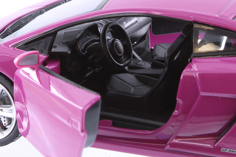 Lamborghini Gallardo LP 560-4, Magenta Pink - Showcasts 68253D - 1/24 scale Diecast Model Toy Car (1 car, no box)