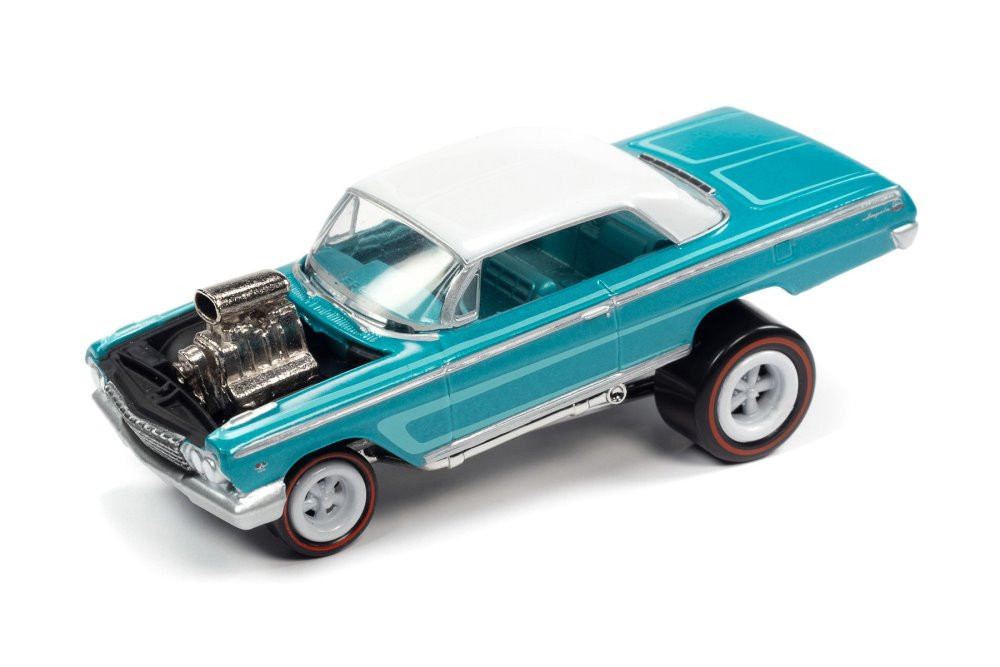 1962 Chevy Impala Coupe, Turquoise Johnny Lightning JLSF022/48A - Main Image