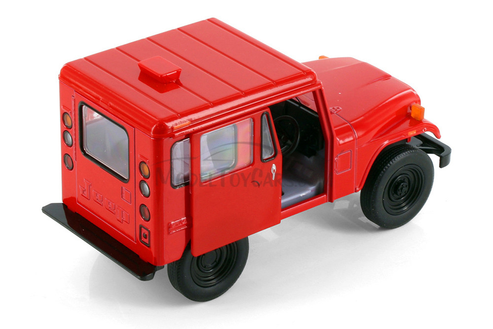 1971 Jeep DJ-5B, Red - Kinsmart 5433D - 1/26 scale Diecast Model Toy Car