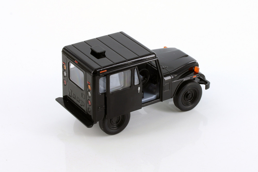 1971 Jeep DJ-5B, Black - Kinsmart 5433D - 1/26 scale Diecast Model Toy Car