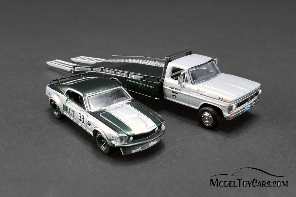 1969 Ford F-350 Ramp Truck and Mustang Trans Am, #33 - Greenlight 51271 - 1/64 scale Diecast Car