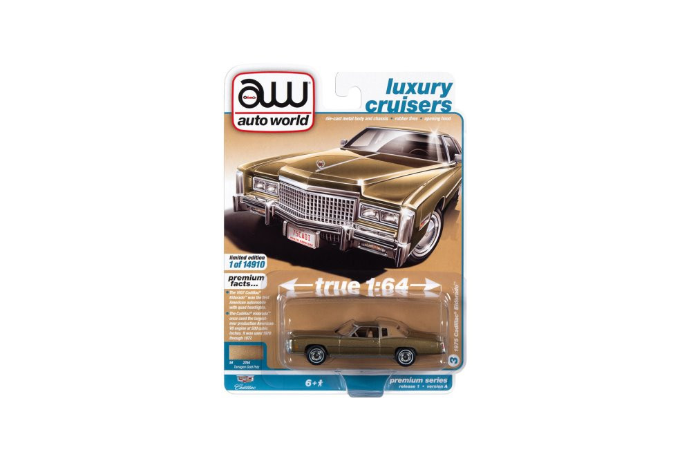 1975 Cadillac Eldorado, Tarragon Gold /Sandalwood Tan - Auto World