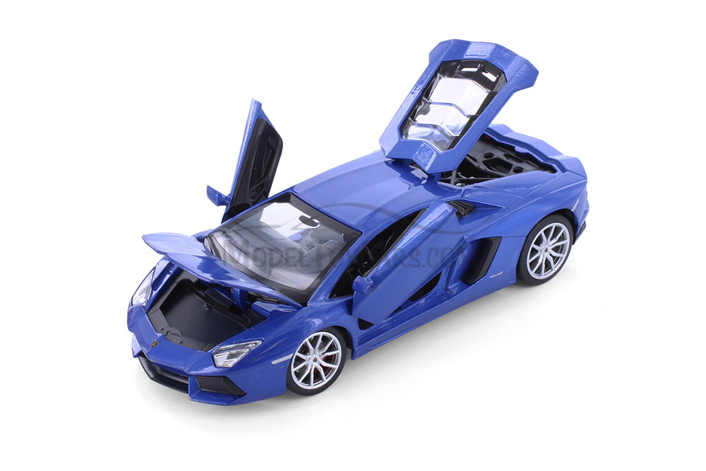 Lamborghini Aventador LP700-4 Roadster Coupé, Blue - Showcasts 68254/74D - 1/24 scale Diecast Car (1 car, no box)
