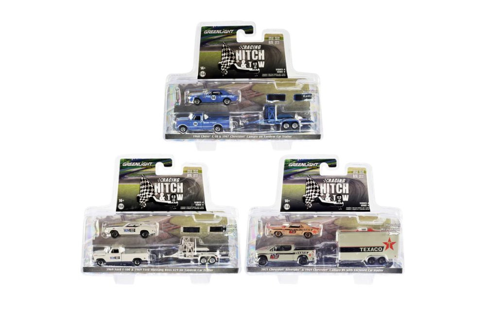 Greenlight Racing Hitch & Tow Series 4 Diecast Car Set - Box of 6