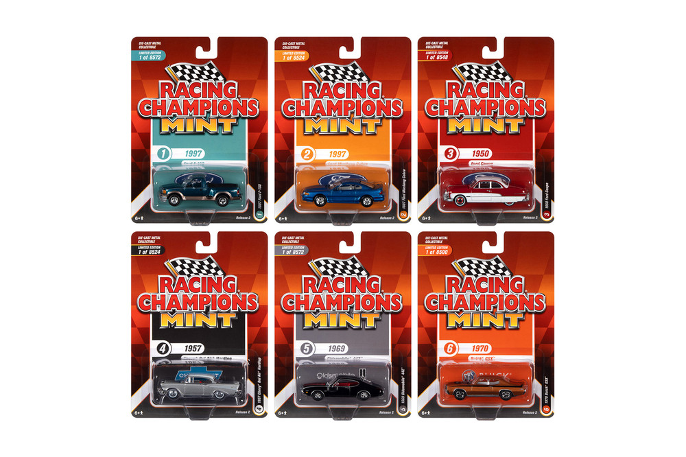 Round 2 Racing Champions Mint 2022 Release 2 Diecast Car Set - Box