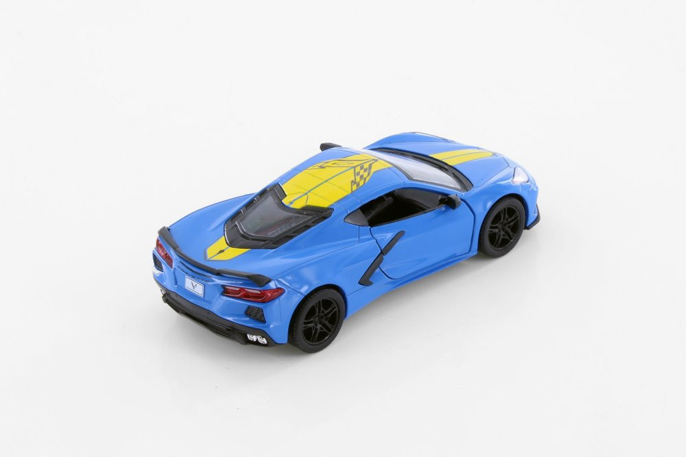 Kinsmart 2021 Chevrolet Corvette Stingray C8 Livery Edition Diecast Car Set - Box of 12 1/36 Scale Diecast Model Cars, Assorted Colors