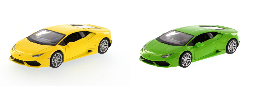 Lamborghini Huracan Hard Top, SET OF 2 -  Showcasts 34509 - 1/24 Scale Diecast Model Toy Cars