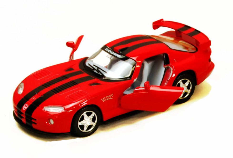 Dodge Viper GTS-R Hard Top, SET OF 4 -  Kinsmart 5039DA - 1/36 Scale Diecast Model Replicas