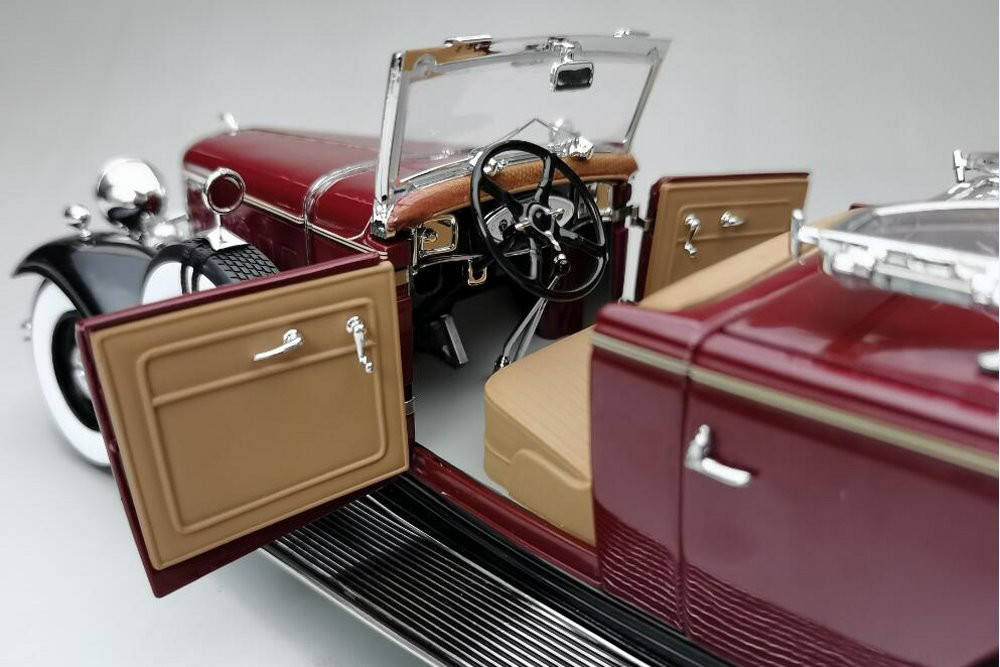1932 Ford Lincoln KB Top Down Convertible, Burgundy - Sun Star