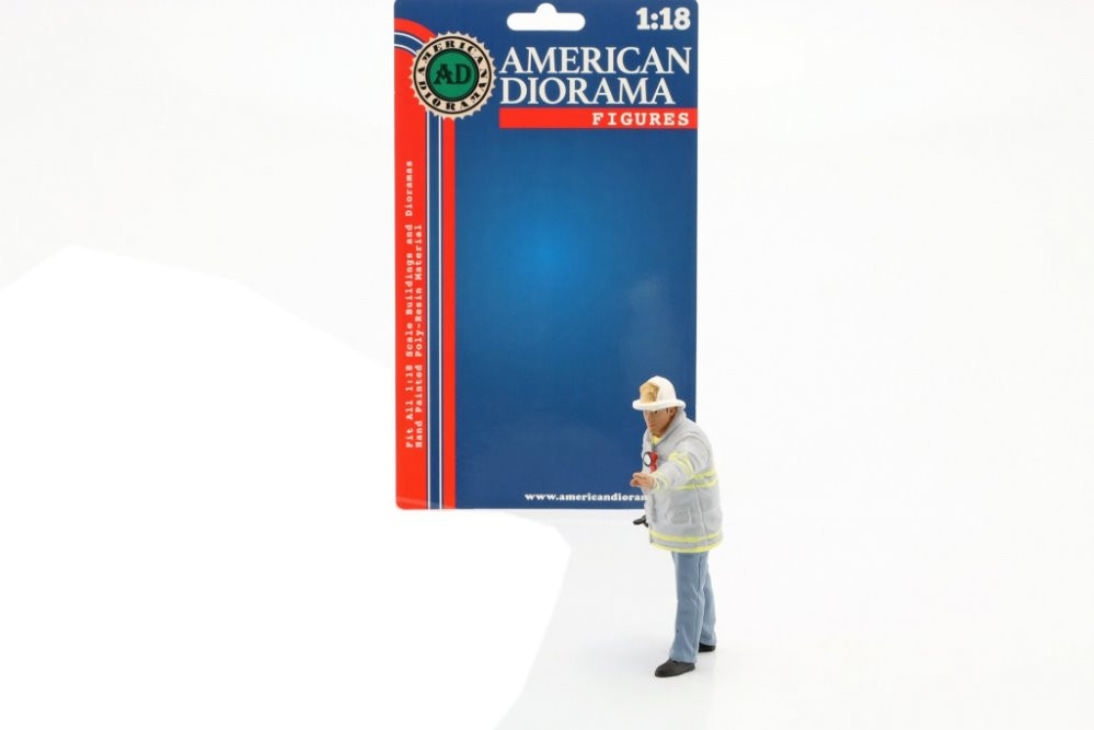 Firefighters - Fire Captain - American Diorama 76318 - 1/18 Scale Figurine - Diorama Accessory