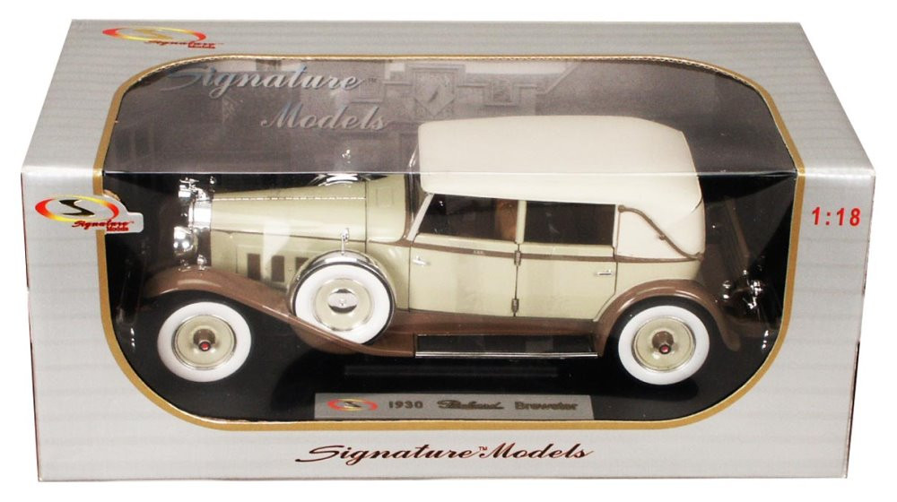 1930 Packard Brewster, Beige/Tan - Signature Models 18103F - 1/18 Scale  Diecast Model Toy Car