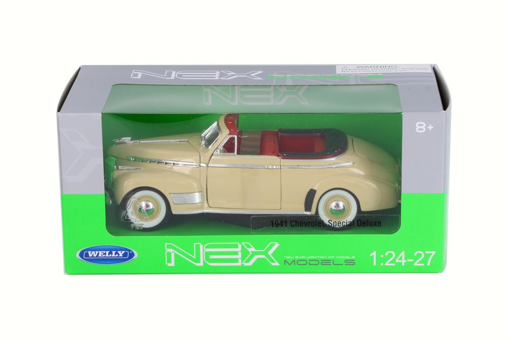 1941 Chevy Special Deluxe Convertible, Cream - Welly 22411WCM - 1
