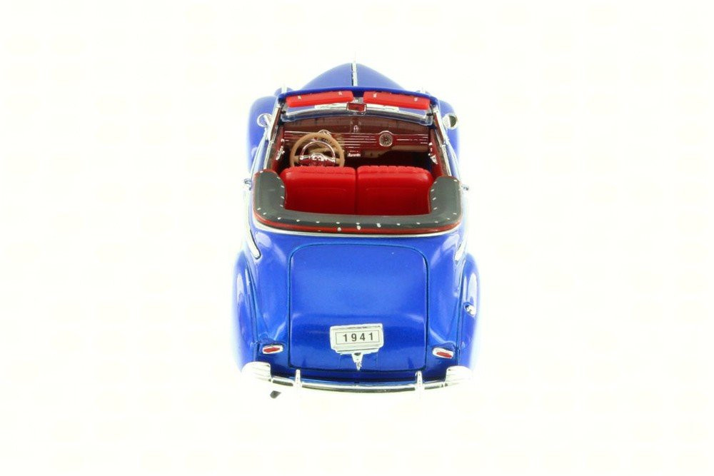 1941 Chevy Special Deluxe Convertible, Blue - Welly 22411WBU - 1