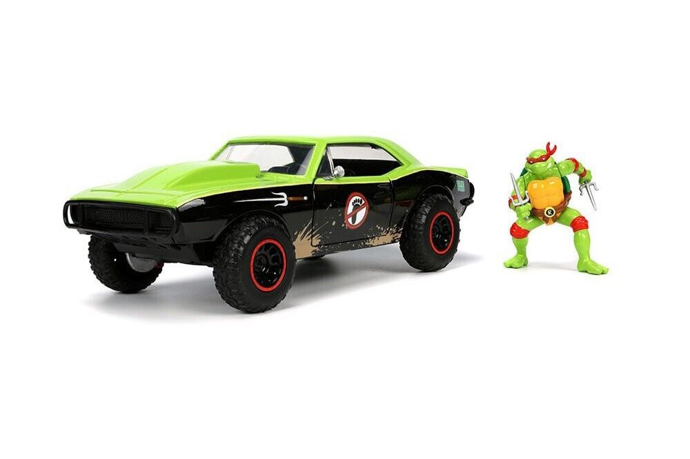 1967 Chevy Camaro (Dirty Version) w/Raphael Figure, TMNT - Jada