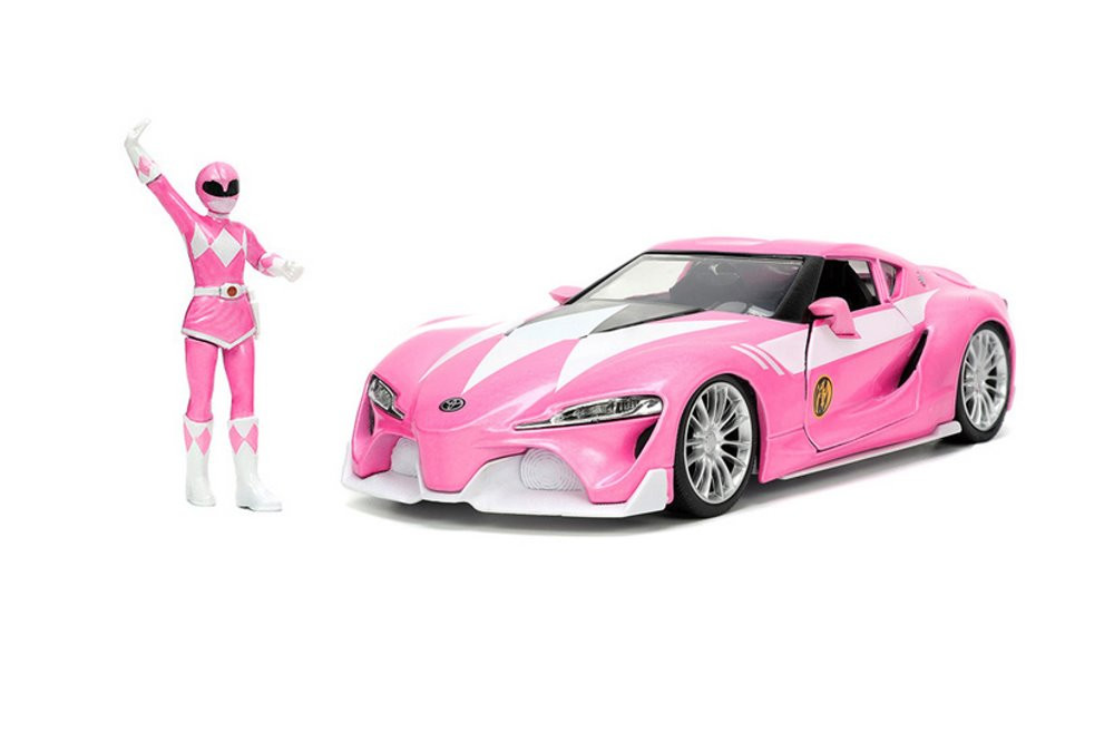Toyota FT-1 Concept w/Pink Ranger Figurine, Power Rangers, Jada