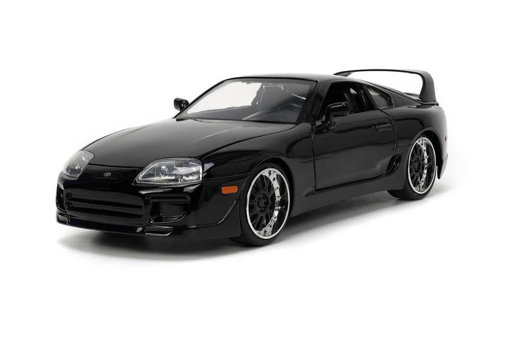 Diecast Car w/Display Case - 1995 Toyota Supra, Fast & Furious - Jada Toys  33380 - 1/24 Scale Diecast Model Toy Car