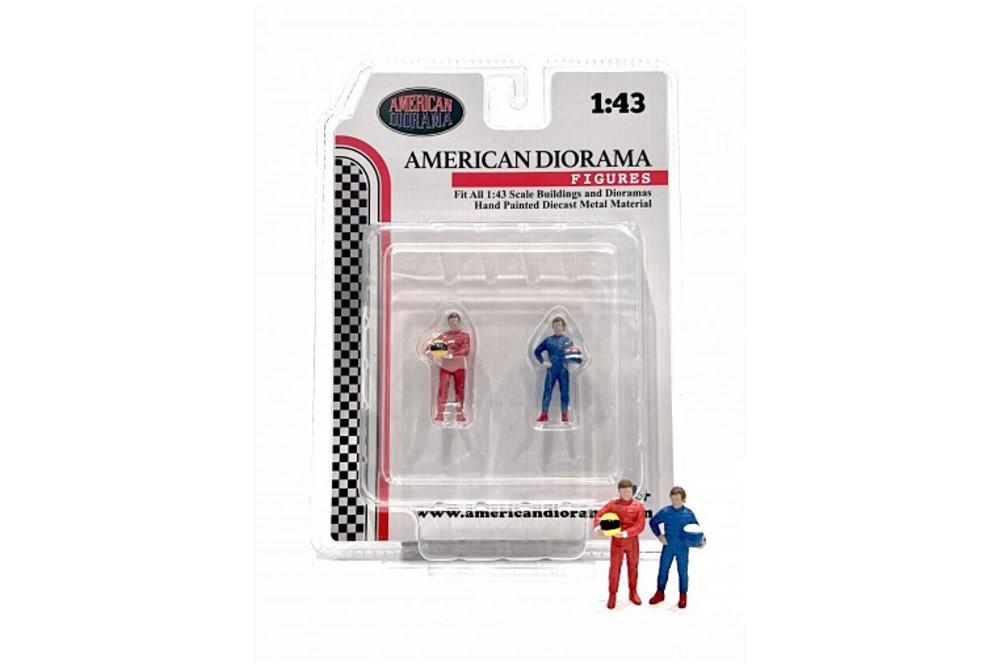 Racing Legends - The 80s Figure Set, American Diorama 76450 - 1/43 Scale Figurines