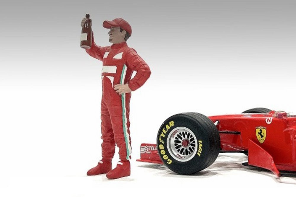 Racing Legends - The 2000s Driver B, Red - American Diorama 76358 - 1/18 Scale Figurine