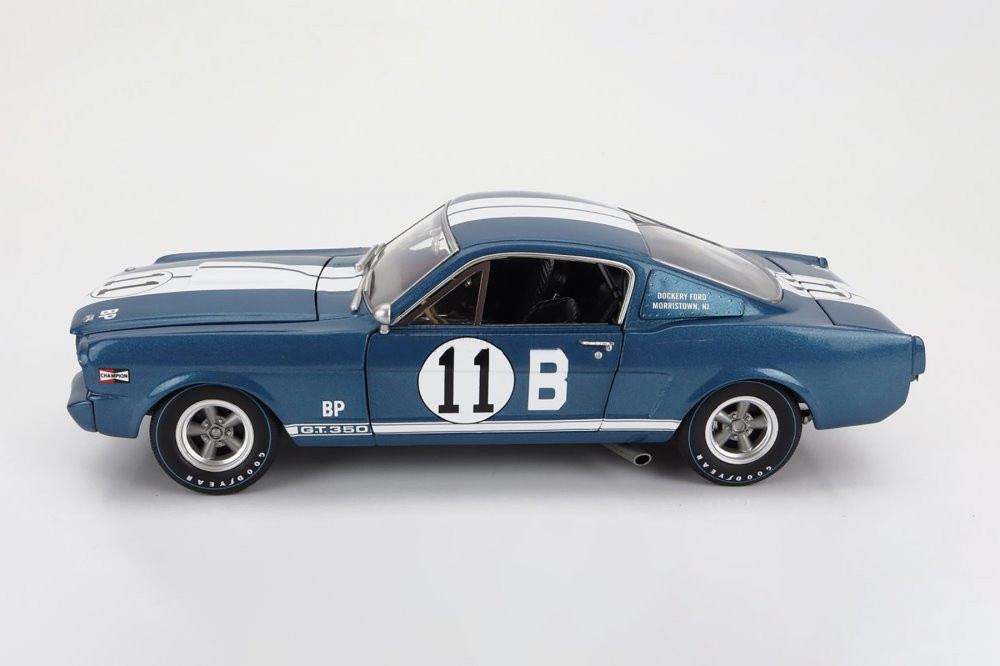 1965 Shelby G.T. 350R #11B, Blue - Acme A1801864 - 1/18 Scale Diecast Model Toy Car