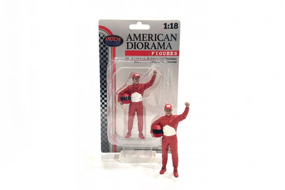 Racing Legends - The 90s Driver B, Red - American Diorama 76356 - 1/18 Scale Figurine