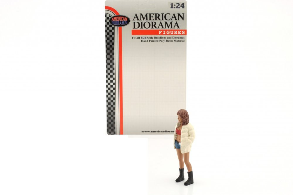 Hip Hop Girls Figure 3, White - American Diorama 24103 - 1/24 Scale Figurine - Diorama Accessory