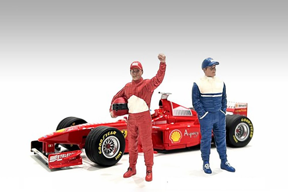 Racing Legends - The 90s Driver A, Blue - American Diorama 76355 - 1/18 Scale Figurine