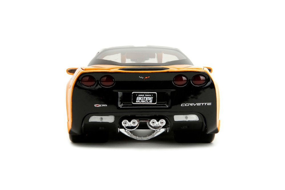 2006 Chevy Corvette Z06, Yellow - Jada Toys 34204/4 - 1/24 Scale