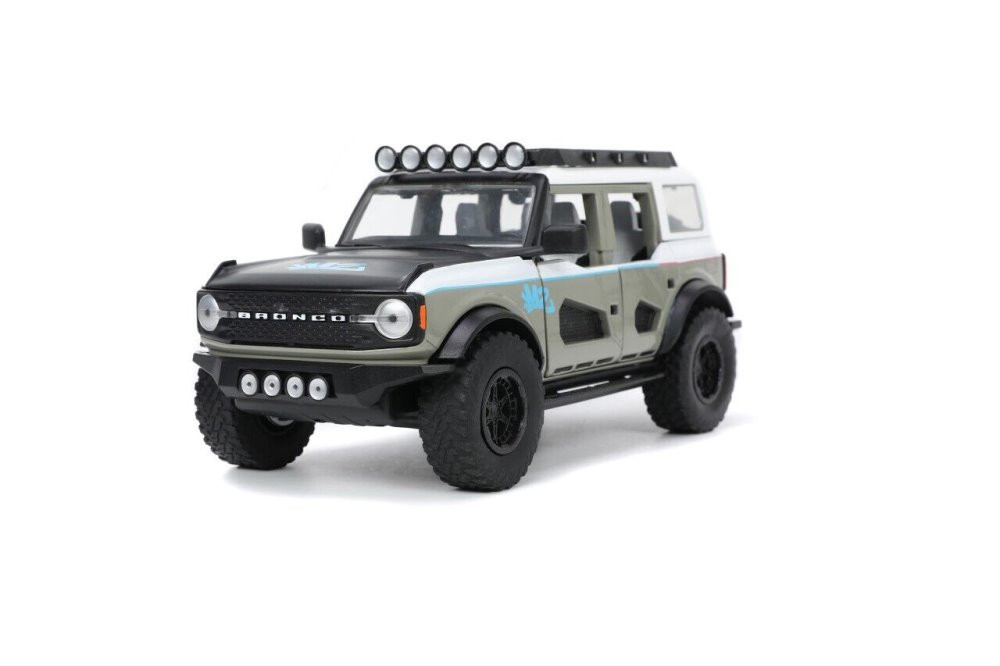 2021 Ford Bronco, Gray - Jada Toys 33299 - 1/24 Scale Diecast Model Toy Car