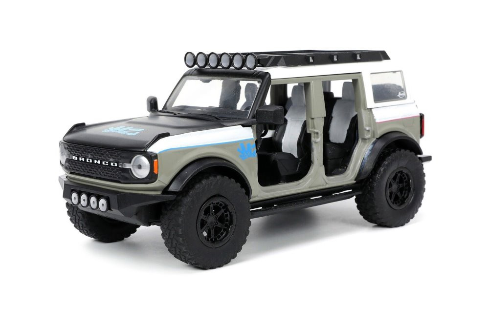2021 Ford Bronco, Gray - Jada Toys 33299 - 1/24 Scale Diecast Model Toy Car