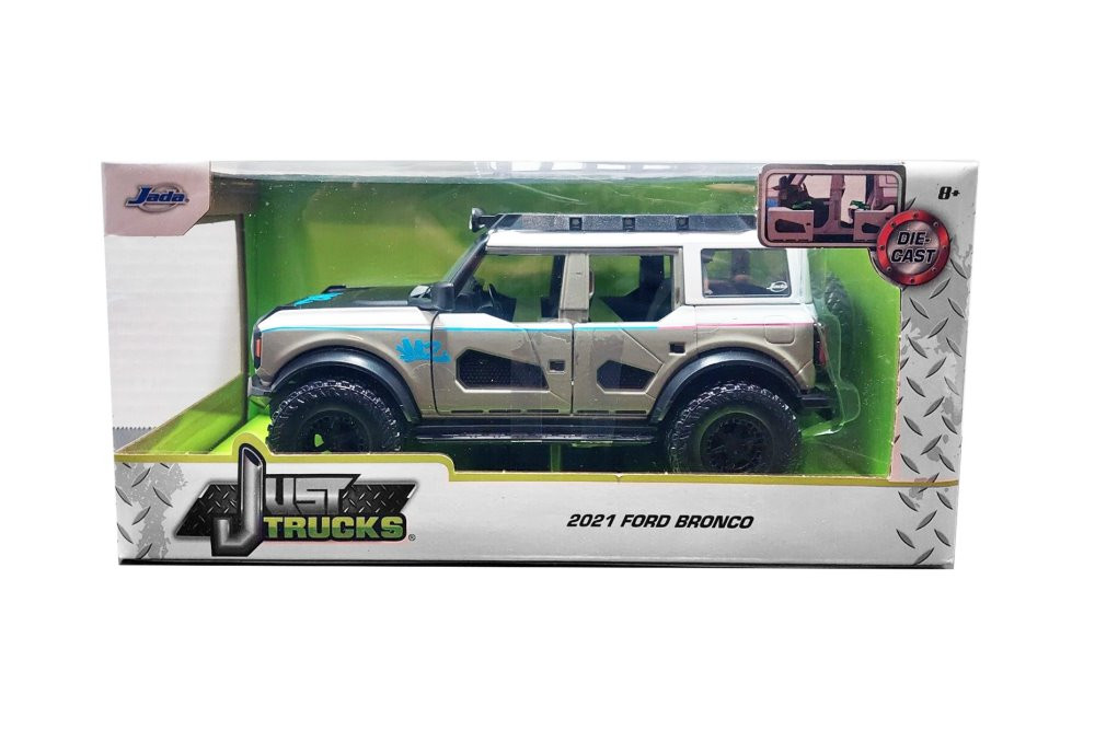 2021 Ford Bronco, Gray - Jada Toys 33299 - 1/24 Scale Diecast Model Toy Car
