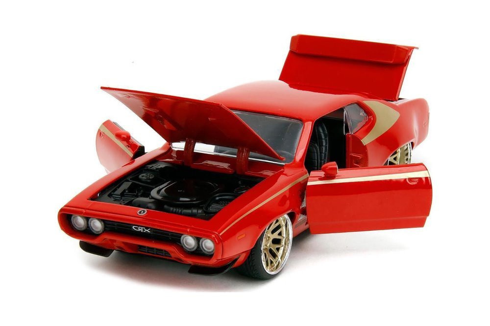 1972 Plymouth GTX, Red - Jada Toys 34206/4 - 1/24 Scale Diecast