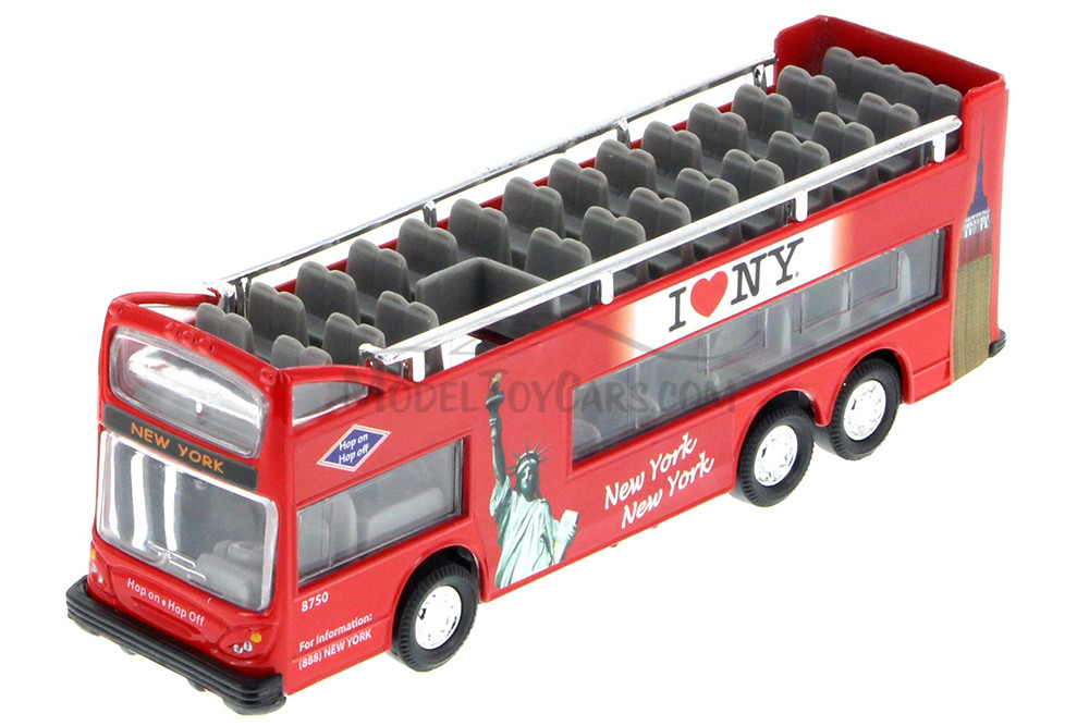 Box of 12 Diecast Model Cars - I Love New York 6 inches Double