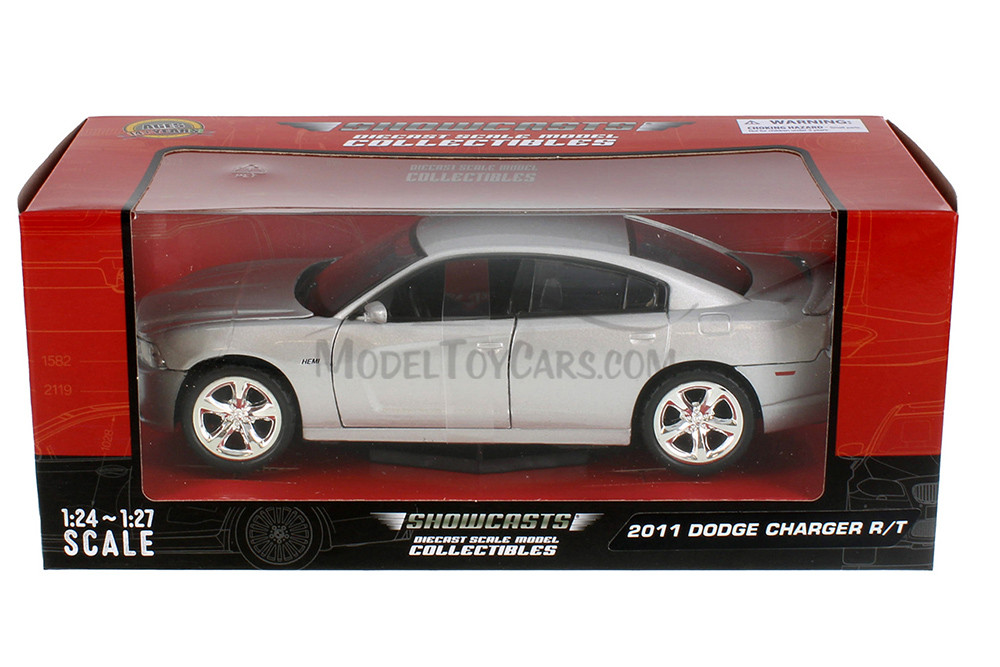 2011 Dodge Charger R/T, Silver - Showcasts 77354SV - 1/24 Scale