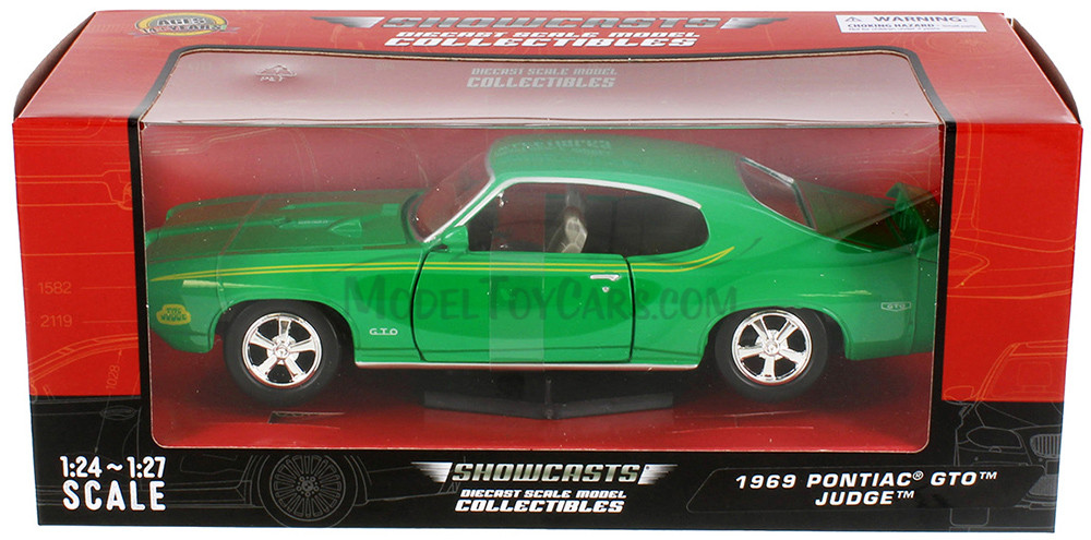1969 Pontiac® GTO™ Judge™, Green - Showcasts® 77242GN - 1/24 Scale