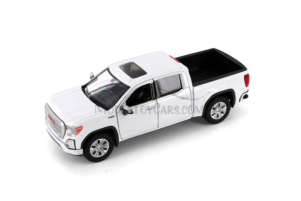 2019 GMC Sierra 1500 Denali Crew Cab, White - Showcasts 71362WH - 1/27 Scale Diecast Model Toy Car