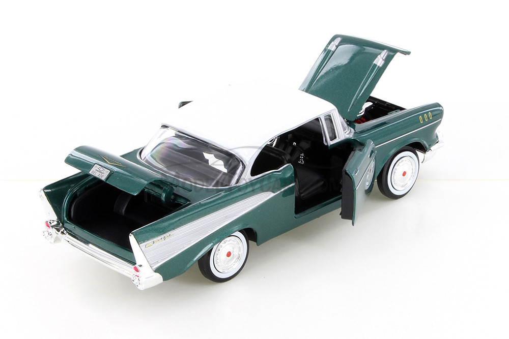 1957 Chevy Bel Air, Green - Showcasts 77228GN - 1/24 Scale Diecast Model Toy Car