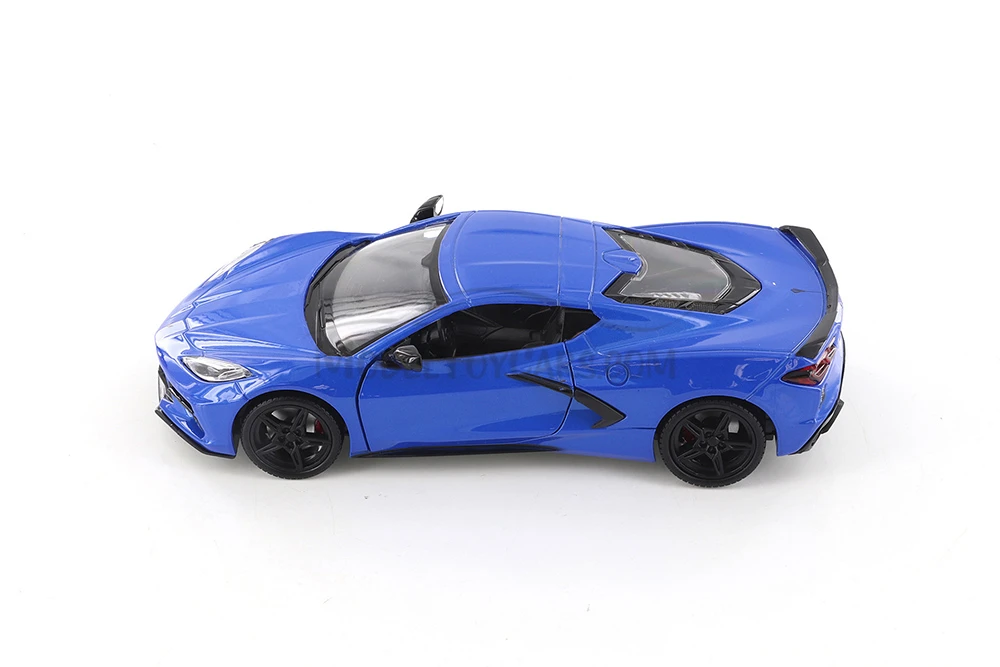 2020 Chevy® Corvette® C8 Stingray, Blue - Showcasts® 71360BU - 1/24 Scale Diecast Model Toy Car