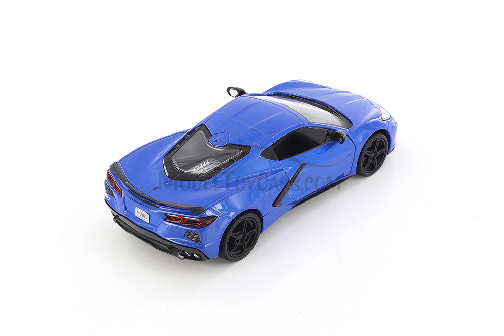2020 Chevy Corvette C8 Stingray, Blue - Showcasts 71360BU - 1/24 Scale Diecast Model Toy Car